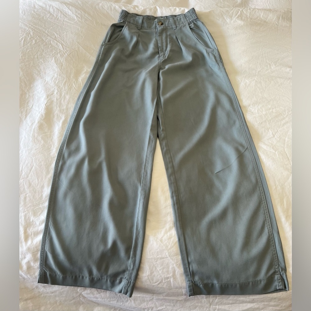 Madewell | Women's 0 | The Neale Straight-Leg Pant Drapeweave NI613 Blueish Gray